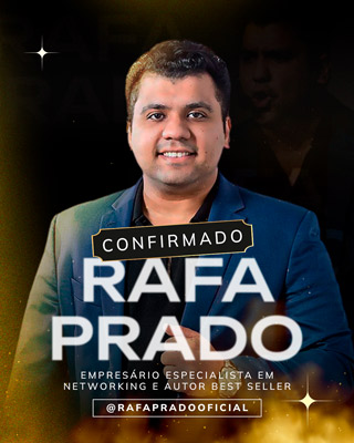 Foto de Rafa Prado, empresário especializado em networking e autor best seller