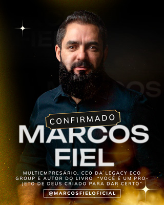 Marcos Fiel - Multiempresário, CEO da Legacy Eco Group e autor do livro “Você é um projeto de Deus criado para dar certo” Instagram: @marcosfieloficial